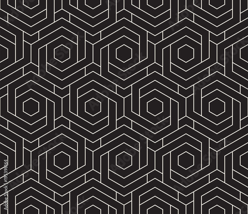 Vector seamless pattern. Modern stylish abstract texture. Repeating geometric tiles