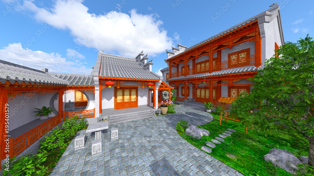中国式住居と中庭 中国式住居と中庭