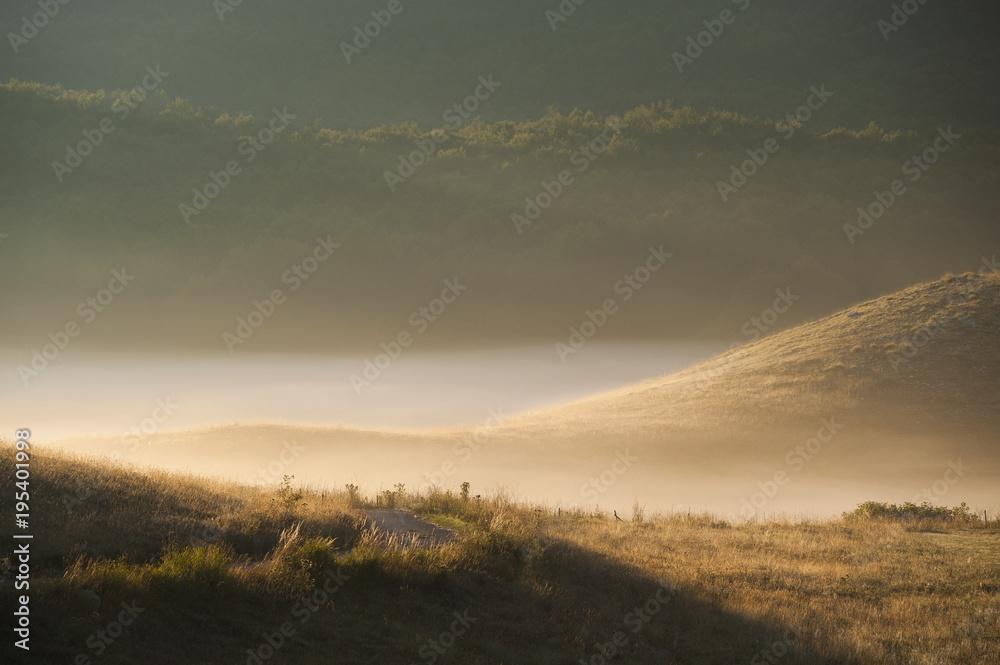 Early morning landscape at Lovcen