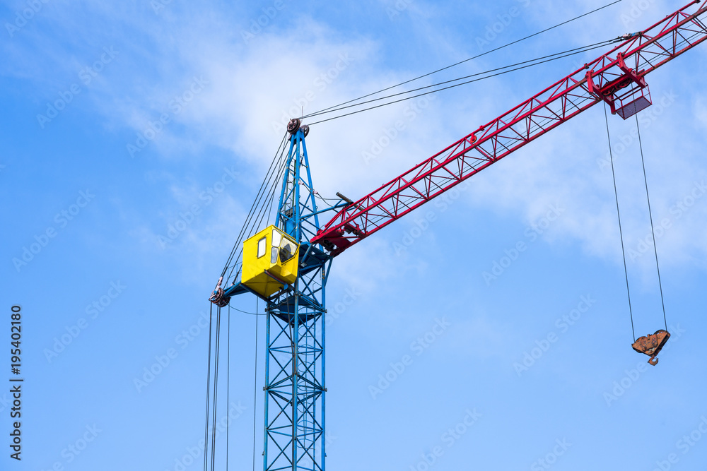 construction crane against the sky construction crane against the sky