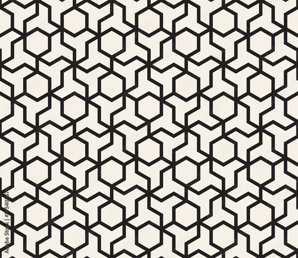 Vector seamless pattern. Modern stylish abstract texture. Repeating geometric tiles from striped elements i