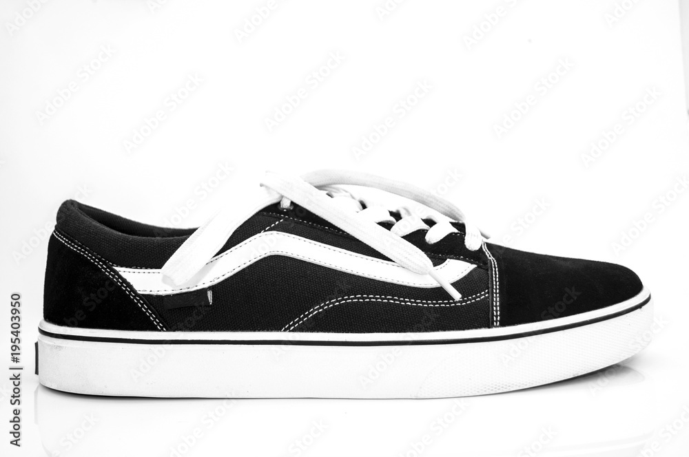 Male sneaker over white background Male sneaker over white background