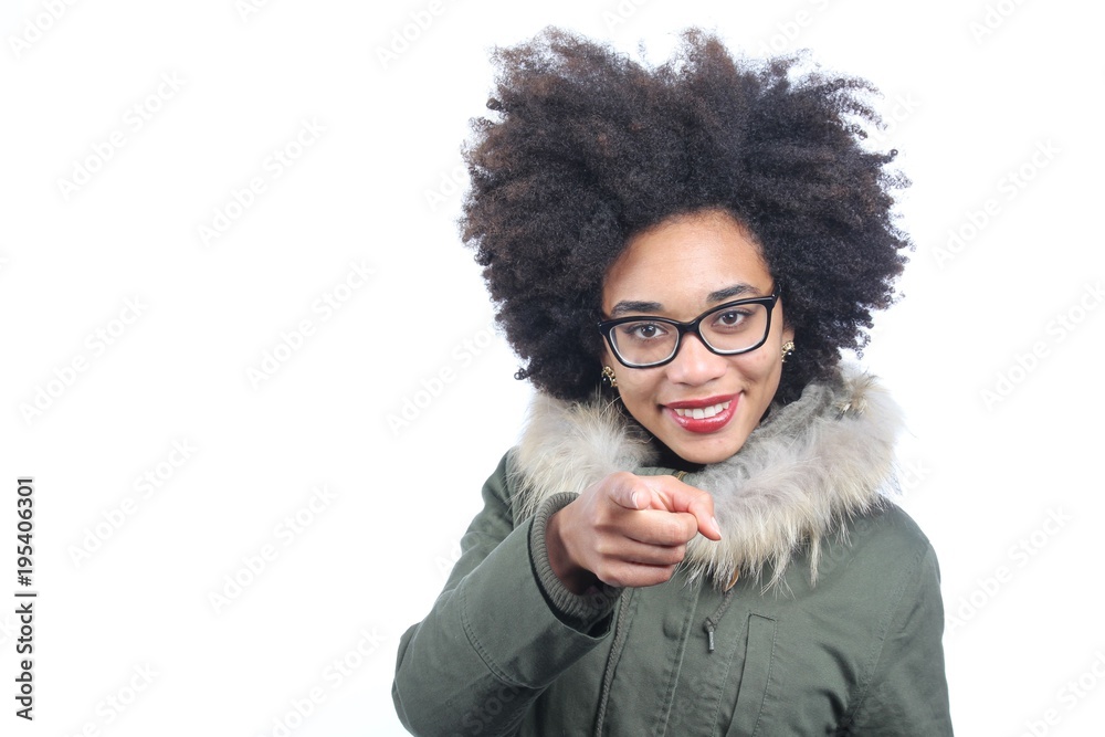Afro woman Afro woman
