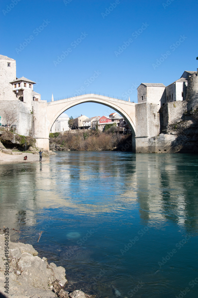 Stari Most bridge over Neretva