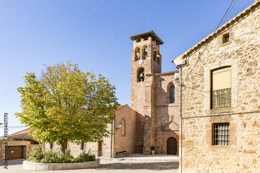 San Pedro parish church in Retortillo de Soria town, province of Soria, Spain