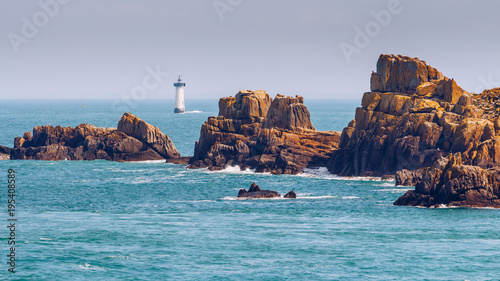 Canvas-taulu Pointe du Grouin in Cancale, France, Brittany, Europe