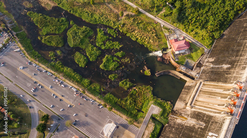 Aerial photos of  Large Dam