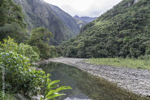 River near aguas calientes, Peru