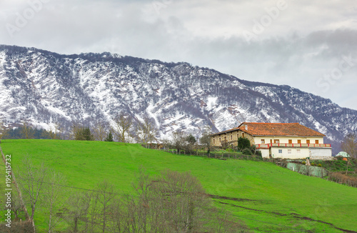 Typical Basque views, Valle de Aramaio, Spain