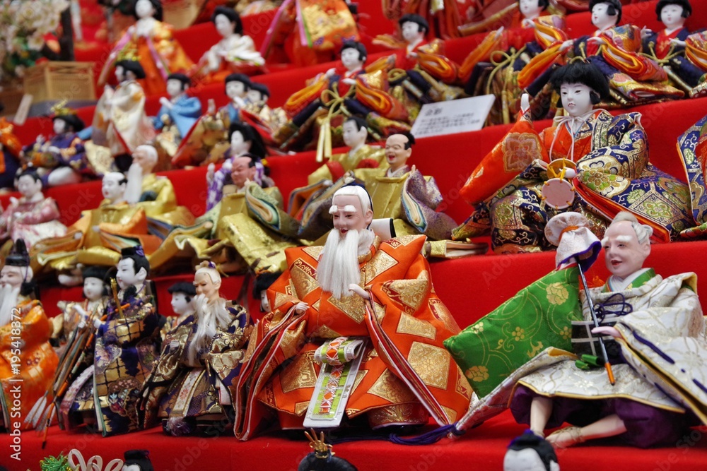 Fototapeta premium ひな祭りの人形