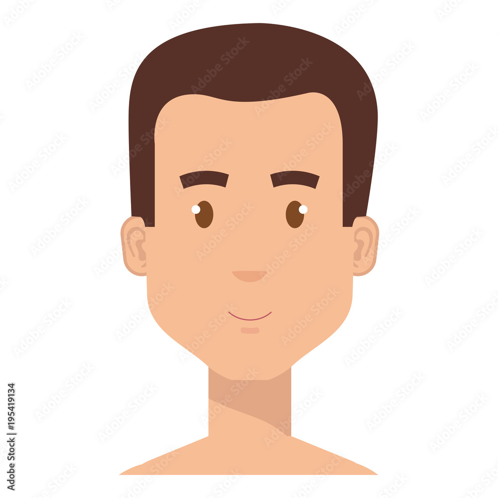 young man shirtless avatar character