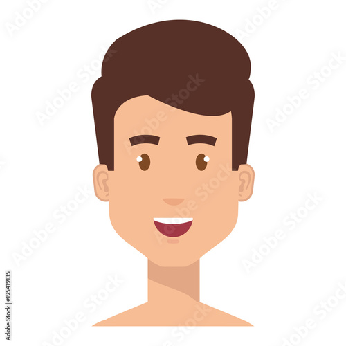 young man shirtless avatar character