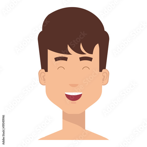 young man shirtless avatar character