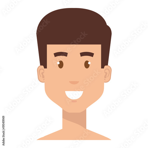 young man shirtless avatar character