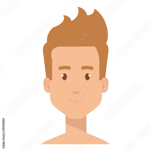 young man shirtless avatar character