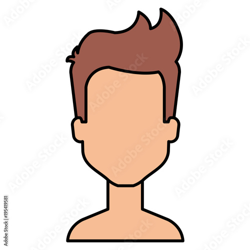 young man shirtless avatar character