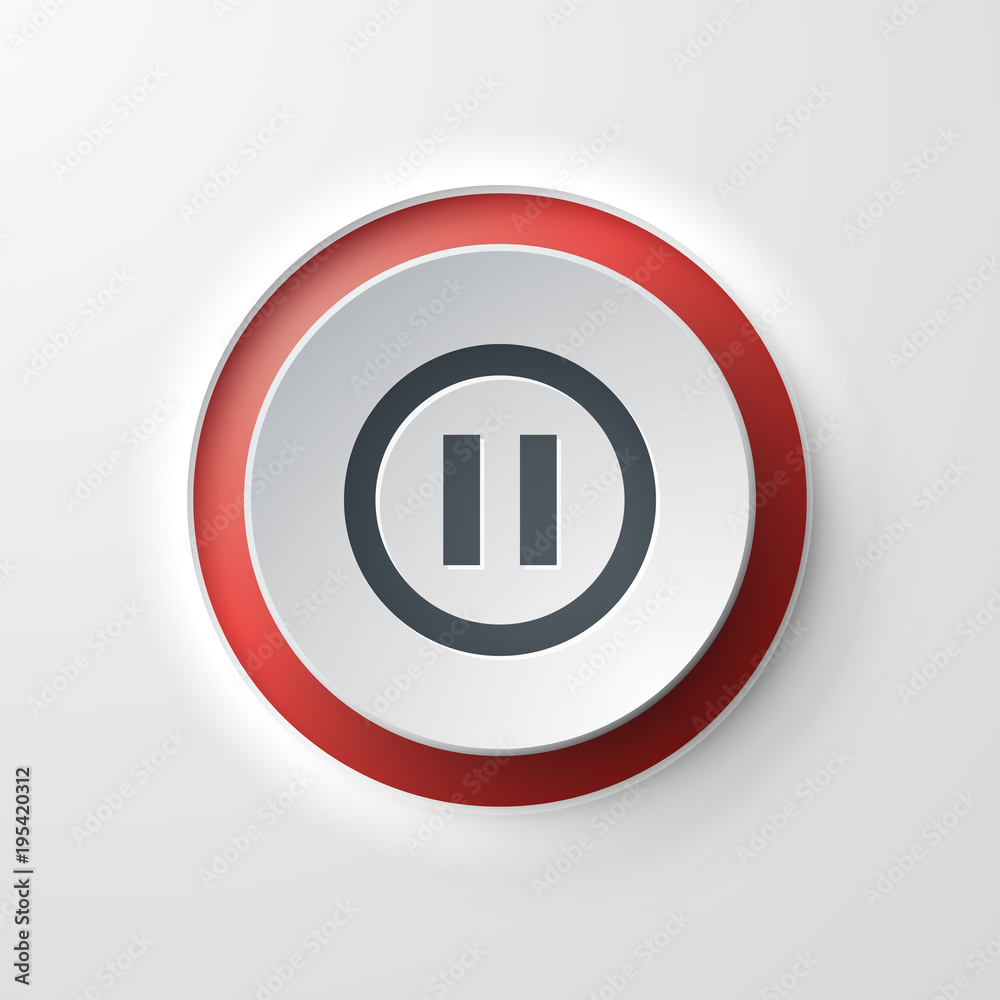 icône bouton Pause Musique Vidéo icône bouton Pause Musique Vidéo