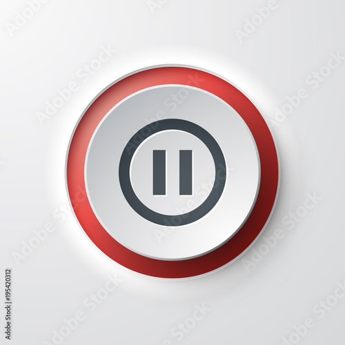 icône bouton Pause Musique Vidéo