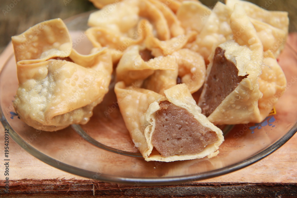 Indonesian snack : meatballs Indonesian snack : meatballs