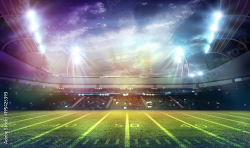 american football stadium 3D.