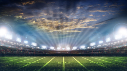 American Soccer Stadium 3d rendering