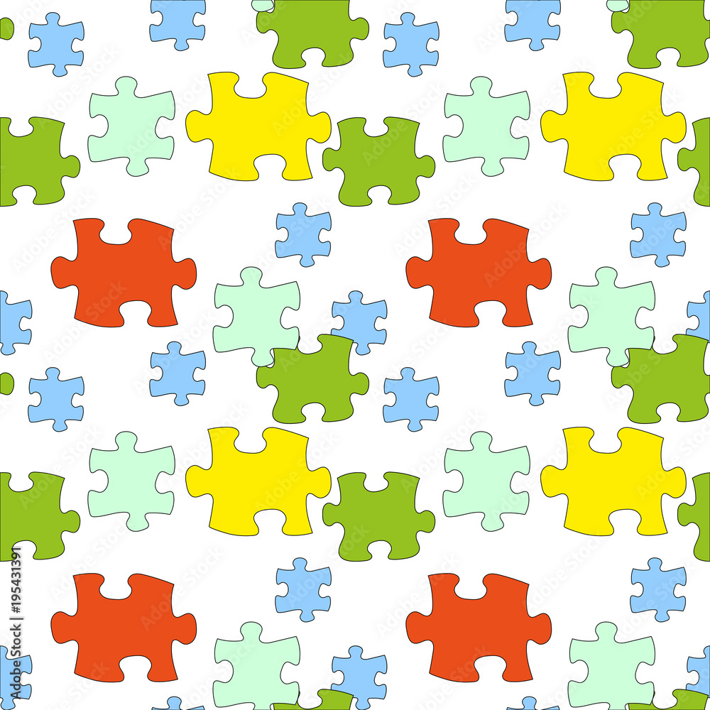 Seamless pattern puzzle.Vector background Seamless pattern puzzle.Vector background