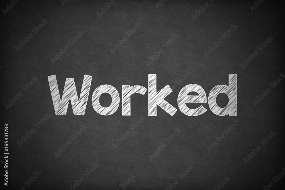 Obraz premium Worked on Textured Blackboard.