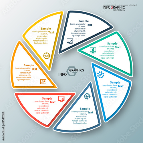 Abstract 3D Paper Infographics
