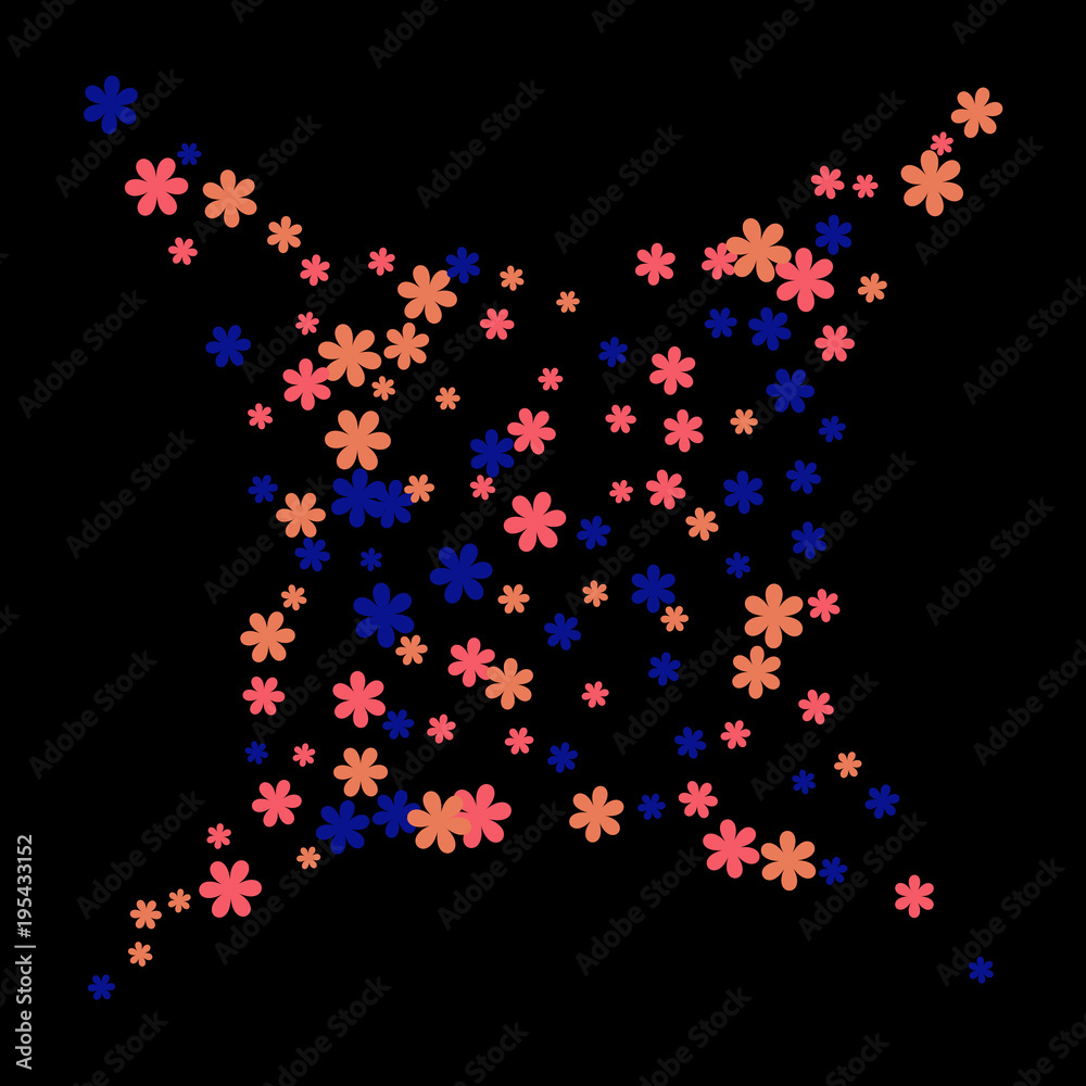 Pretty Floral Pattern with Simple Small Flowers for Greeting Card or Poster. Naive Daisy Flowers in Primitive Style. Vector Background for Spring or Summer Design. Pretty Floral Pattern with Simple Small Flowers for Greeting Card or Poster. Naive Daisy Flowers in Primitive Style. Vector Background for Spring or Summer Design.