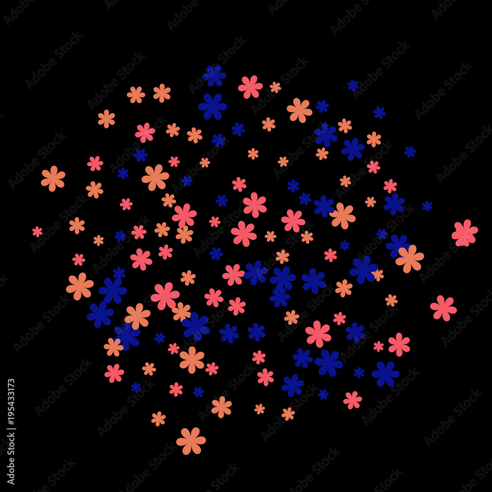 Pretty Floral Pattern with Simple Small Flowers for Greeting Card or Poster. Naive Daisy Flowers in Primitive Style. Vector Background for Spring or Summer Design. Pretty Floral Pattern with Simple Small Flowers for Greeting Card or Poster. Naive Daisy Flowers in Primitive Style. Vector Background for Spring or Summer Design.