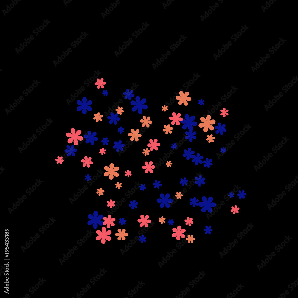 Pretty Floral Pattern with Simple Small Flowers for Greeting Card or Poster. Naive Daisy Flowers in Primitive Style. Vector Background for Spring or Summer Design. Pretty Floral Pattern with Simple Small Flowers for Greeting Card or Poster. Naive Daisy Flowers in Primitive Style. Vector Background for Spring or Summer Design.