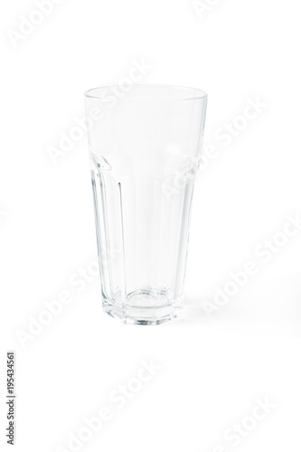 empty beer glass isolated on white baciground