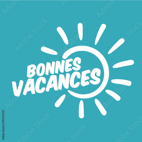 bonnes vacances, vecteur
