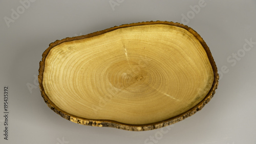 A plate made of wood