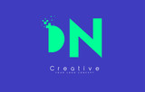 DN Letter Logo Design With Negative Space Concept.