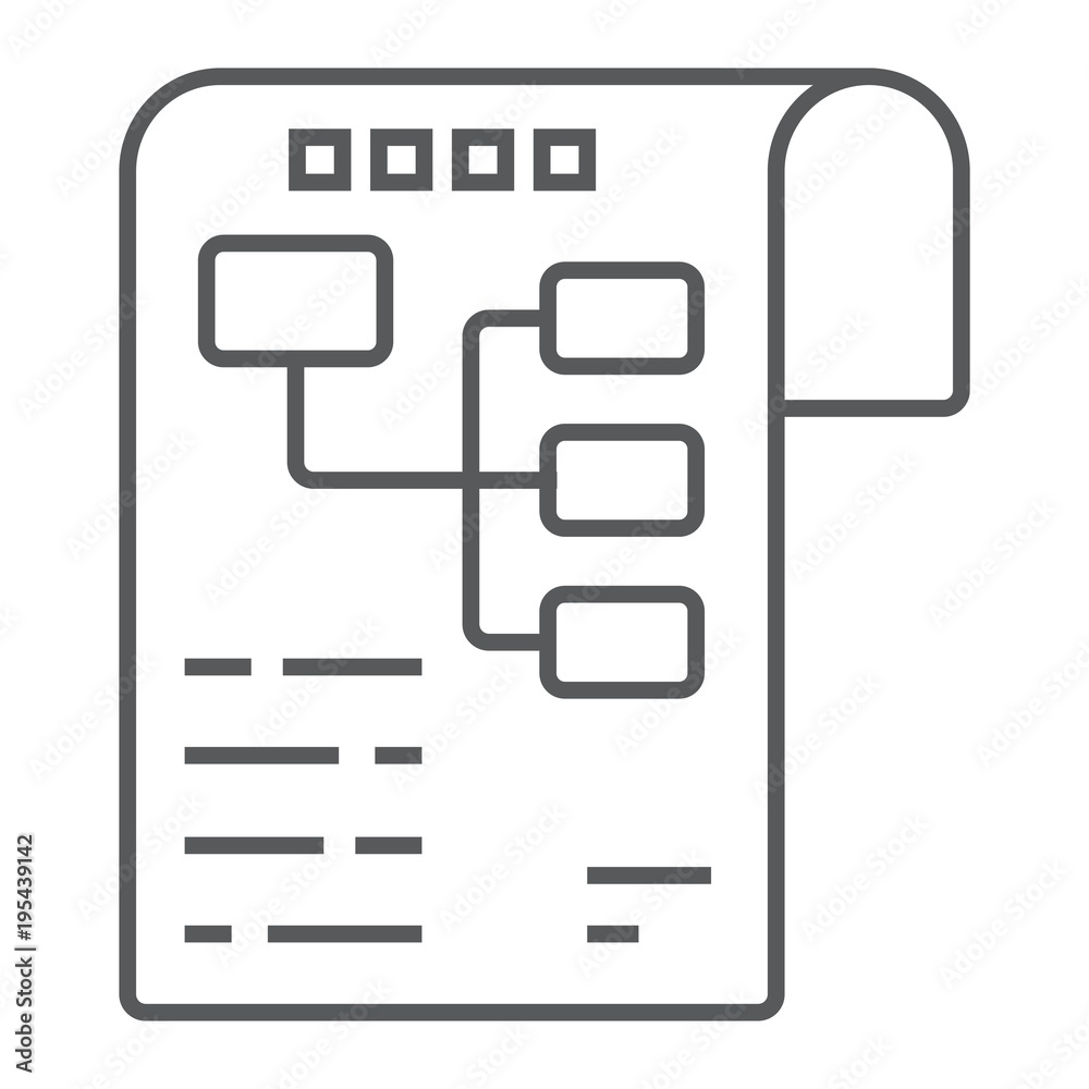 Planning thin line icon, development and business, business plan sign vector graphics, a linear pattern on a white background, eps 10. Planning thin line icon, development and business, business plan sign vector graphics, a linear pattern on a white background, eps 10.