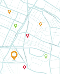 Dashboard theme creative infographic of city map navigation.