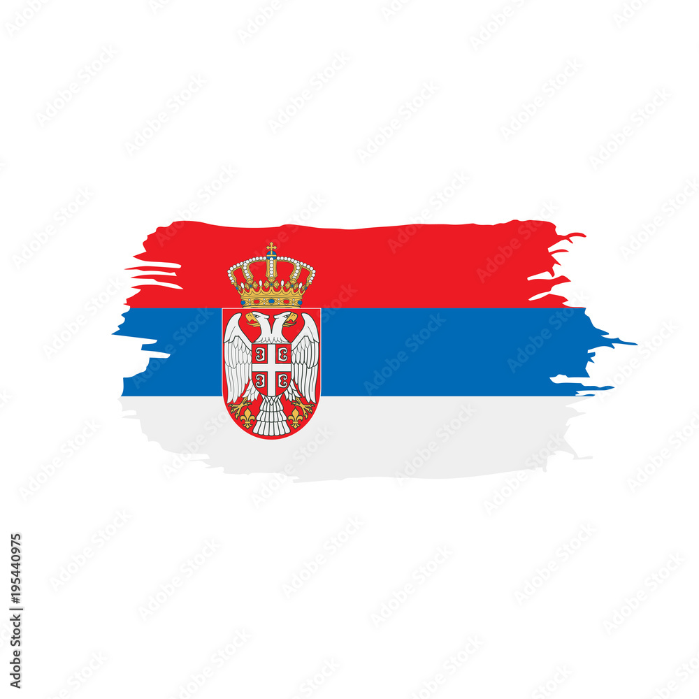 Serbia flag, vector illustration Serbia flag, vector illustration