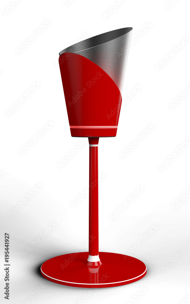 Fototapeta premium 3d render decorative lamp, isolated on a white background.