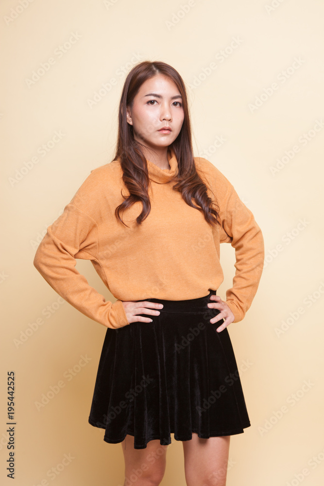 Beautiful young Asian woman. Beautiful young Asian woman.