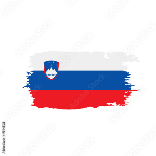 Slovenia flag, vector illustration