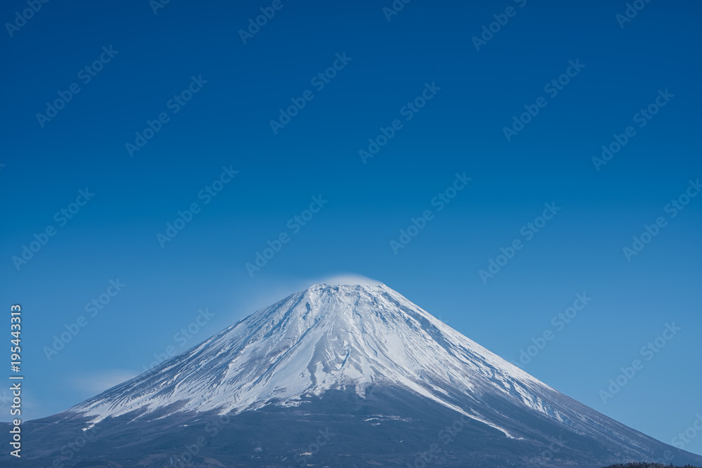 Beautiful landscape of Fuji mountain in winter, Japan