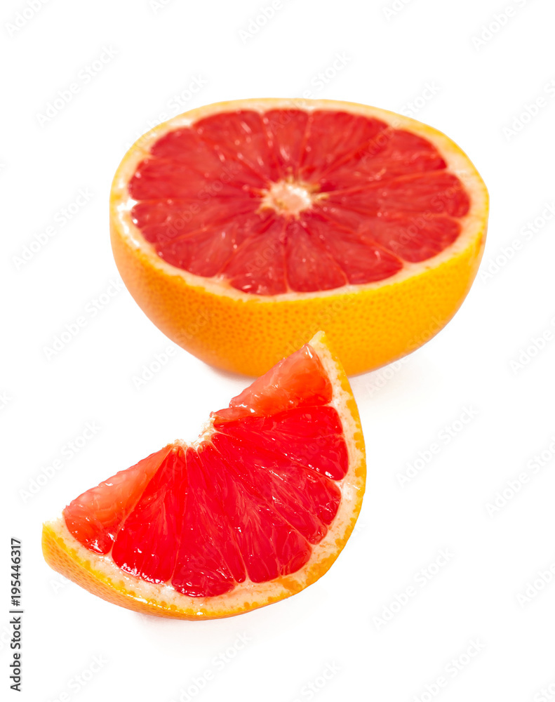 grapefruit isolated on white grapefruit isolated on white
