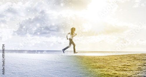 sprung in den Frühling