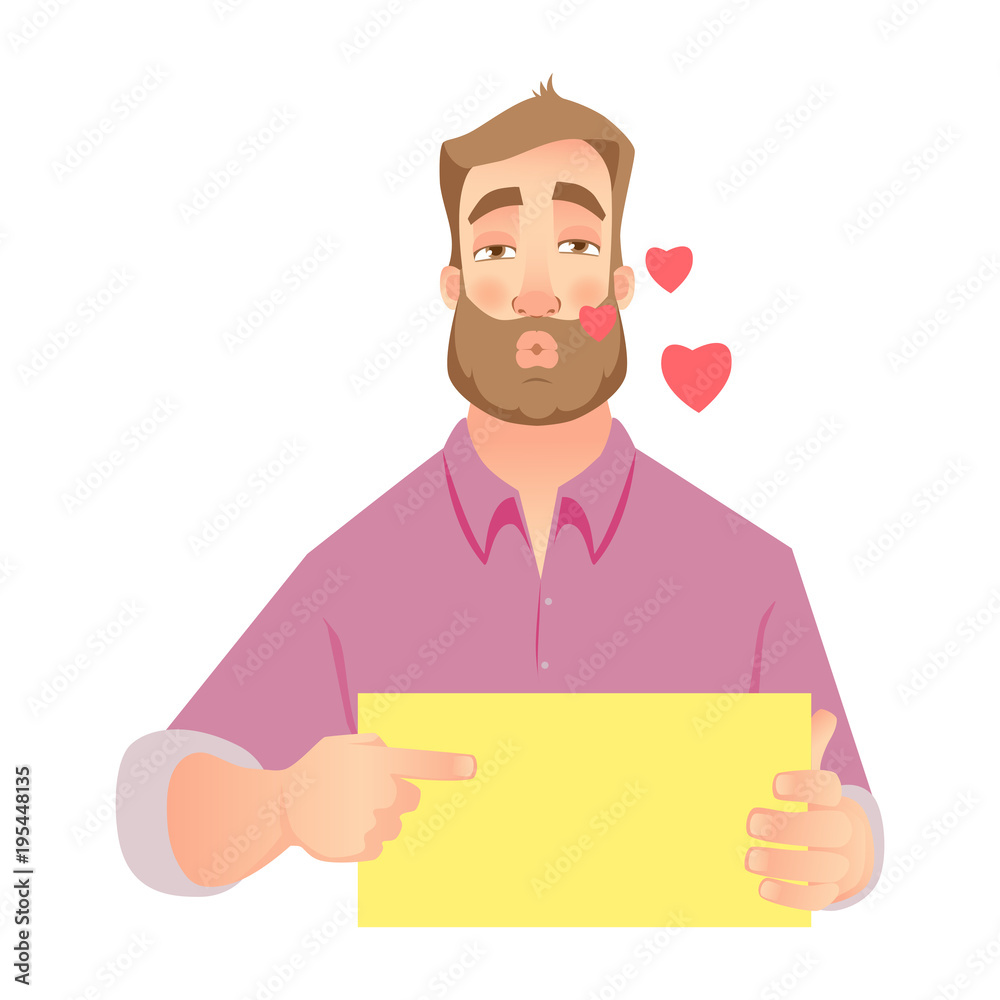 man holding blank paper man holding blank paper