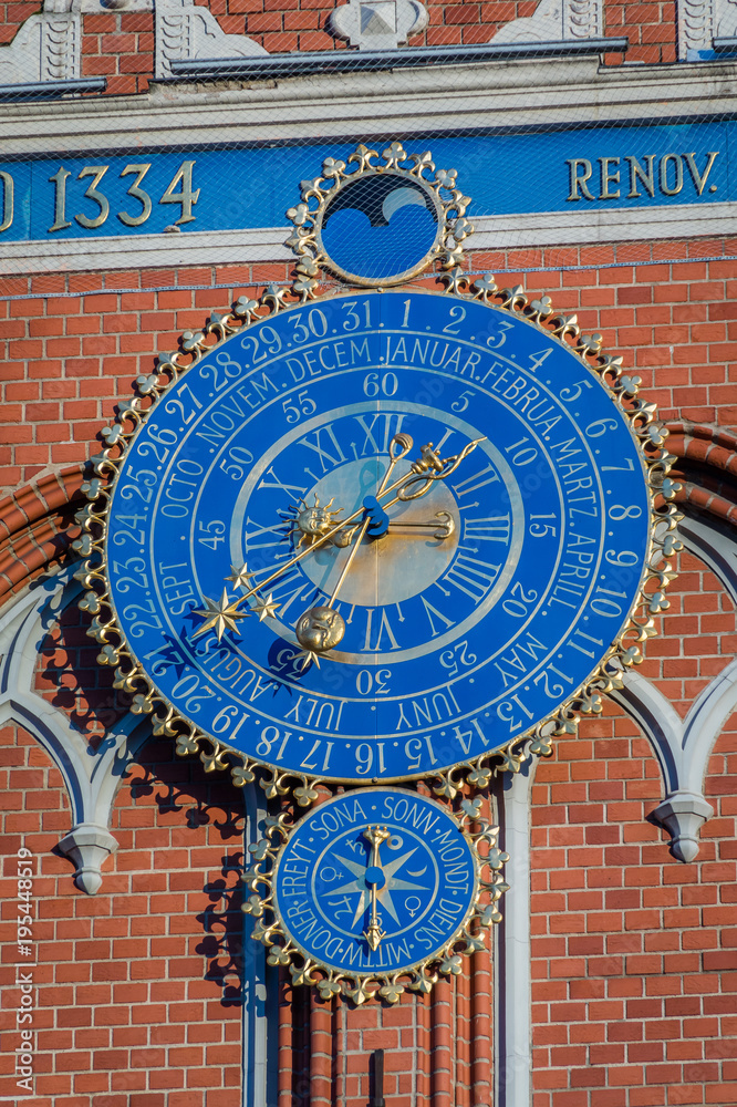 Obraz premium House of the Blackheads Clock