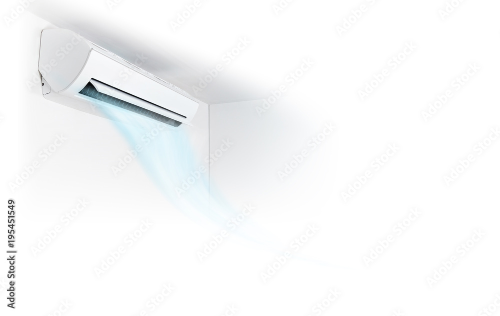 Air conditioner on wall background Air conditioner on wall background