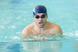 male swimmer in action