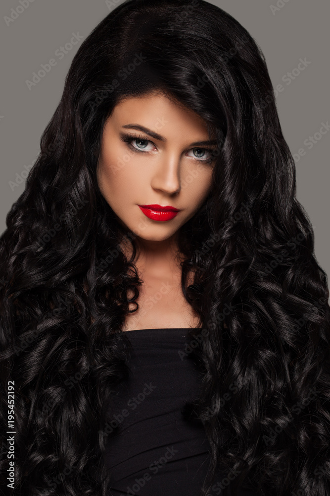Beautiful Brunette Woman. Long Healthy Hair. Haircare concept Beautiful Brunette Woman. Long Healthy Hair. Haircare concept