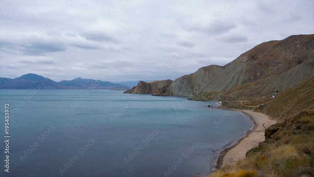 hilly coastal line of the sea hilly coastal line of the sea